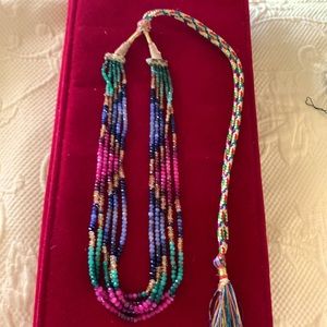 Semi precious stones multicoloured strand